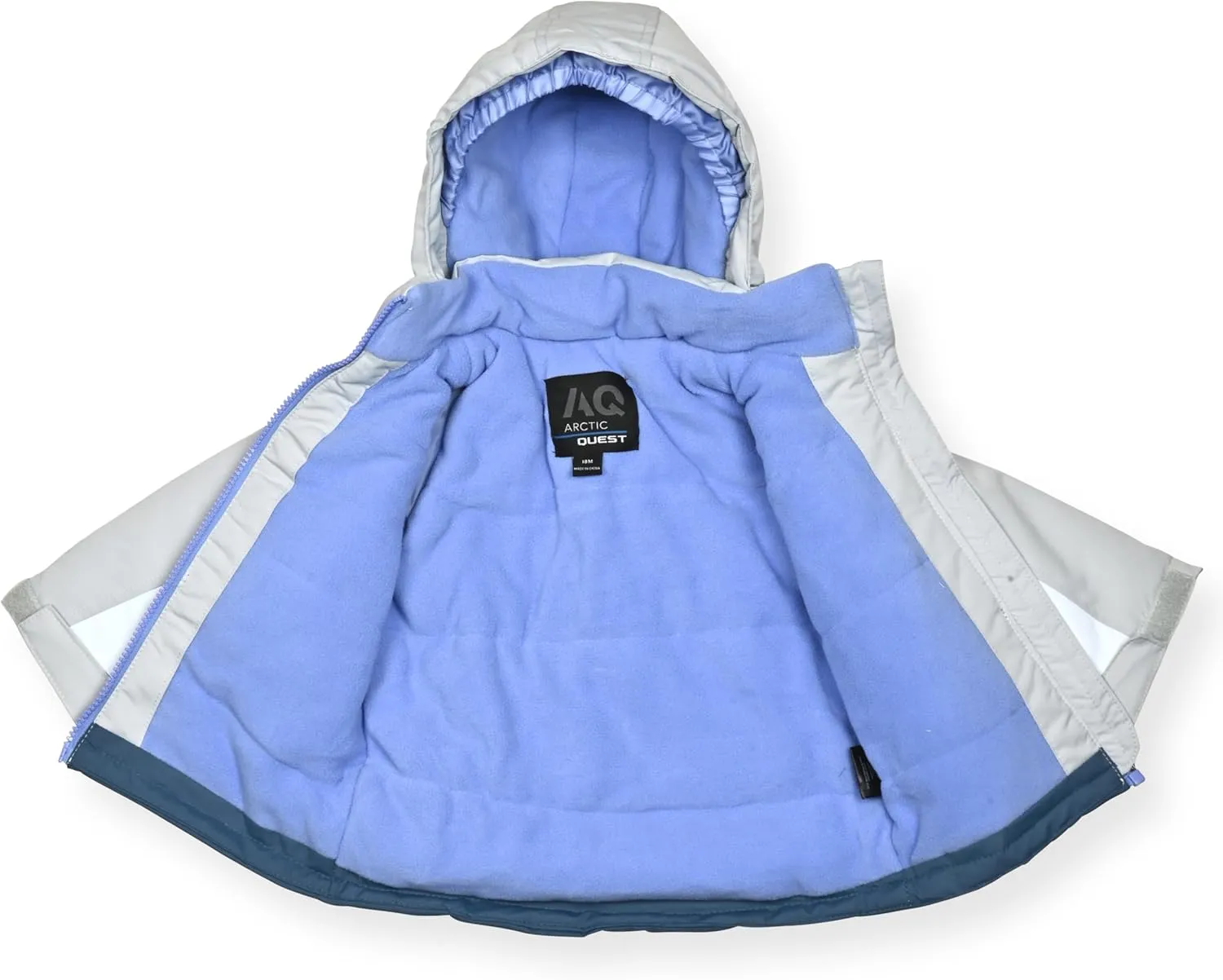 Arctic Quest baby-girls Bib Snow Pants and Ski Jacket Water-resistant Snowsuit for Kids Winter Jacket for Girls Hooded