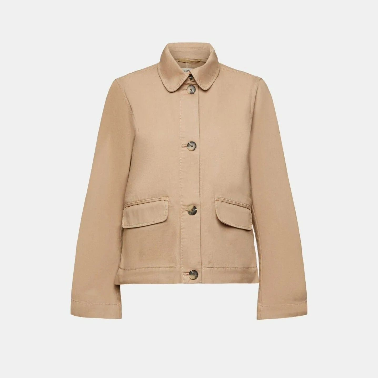 Esprit Boxy Cotton Jacket Beige