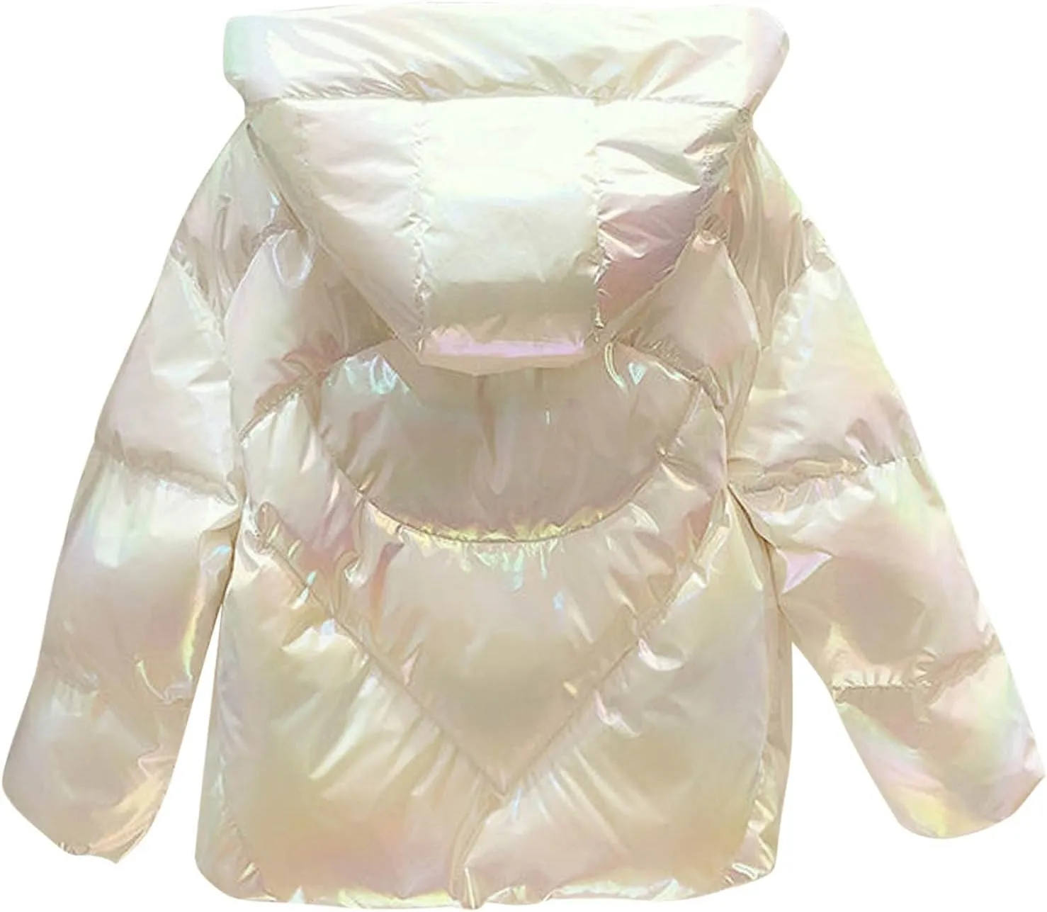 Jackets for Women Zip Up Quilted Puffer Jacket Fleece Lined Parka Oversized Causal Versatile Womens Fashion Hoodie