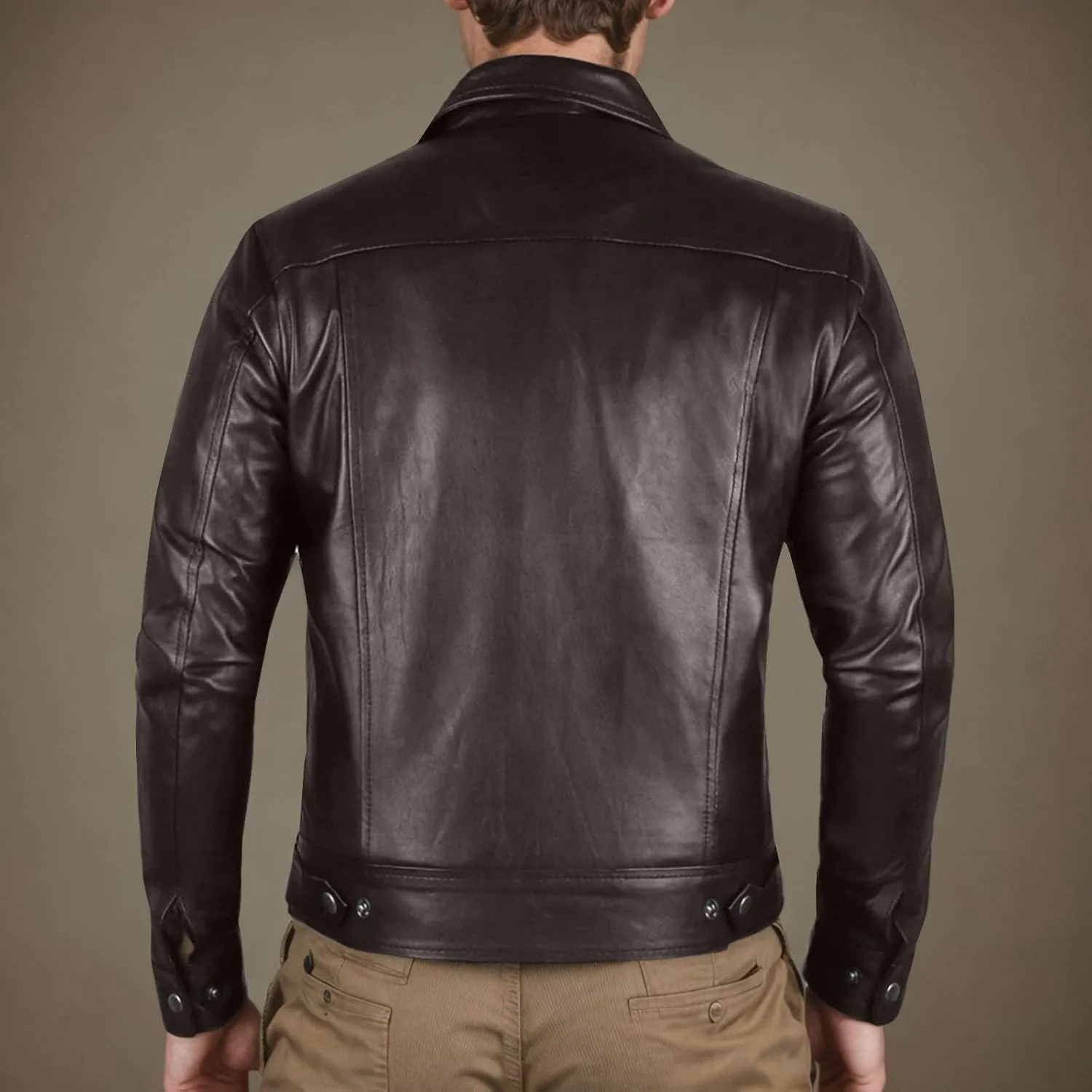 Mens Cropped Faux Leather Jacket Fall Fashion Casual Lightweight Coat Motorcycle Biker Bomber Jacket with Pocket