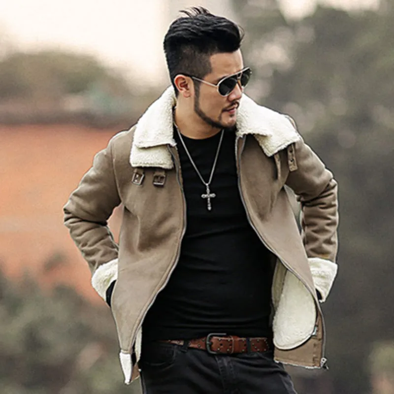 Men's Winter Faux Fur Jacket