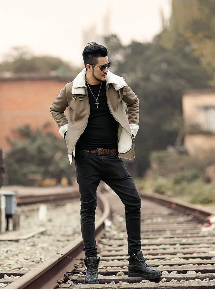 Men's Winter Faux Fur Jacket