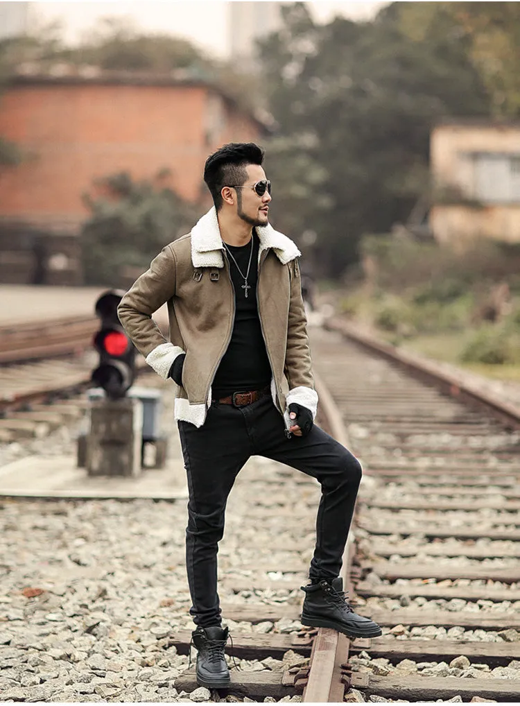 Men's Winter Faux Fur Jacket