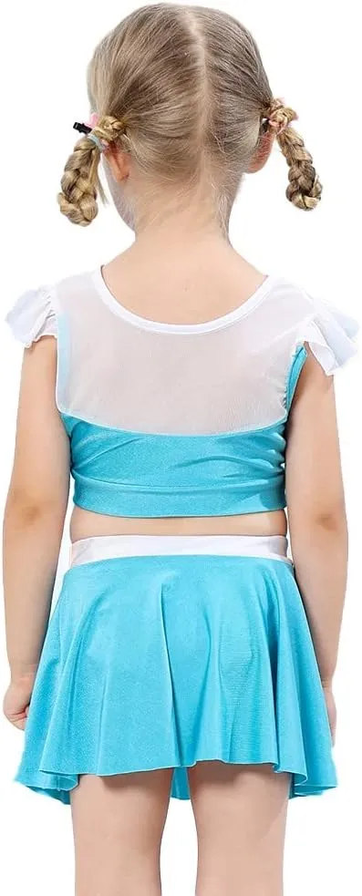 MYRISAM Girls Princess Two-Piece Tankini Swimsuits Party Bathing Suits Ruffles Beach Surf Swimming Swimwear Bikini Set
