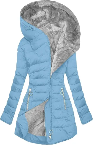 Womens Hooded Light Weight Down Jacket Thicker Coat Casual Women'S Coat Hooded Oversize Winter Coat Tops Women Coat
