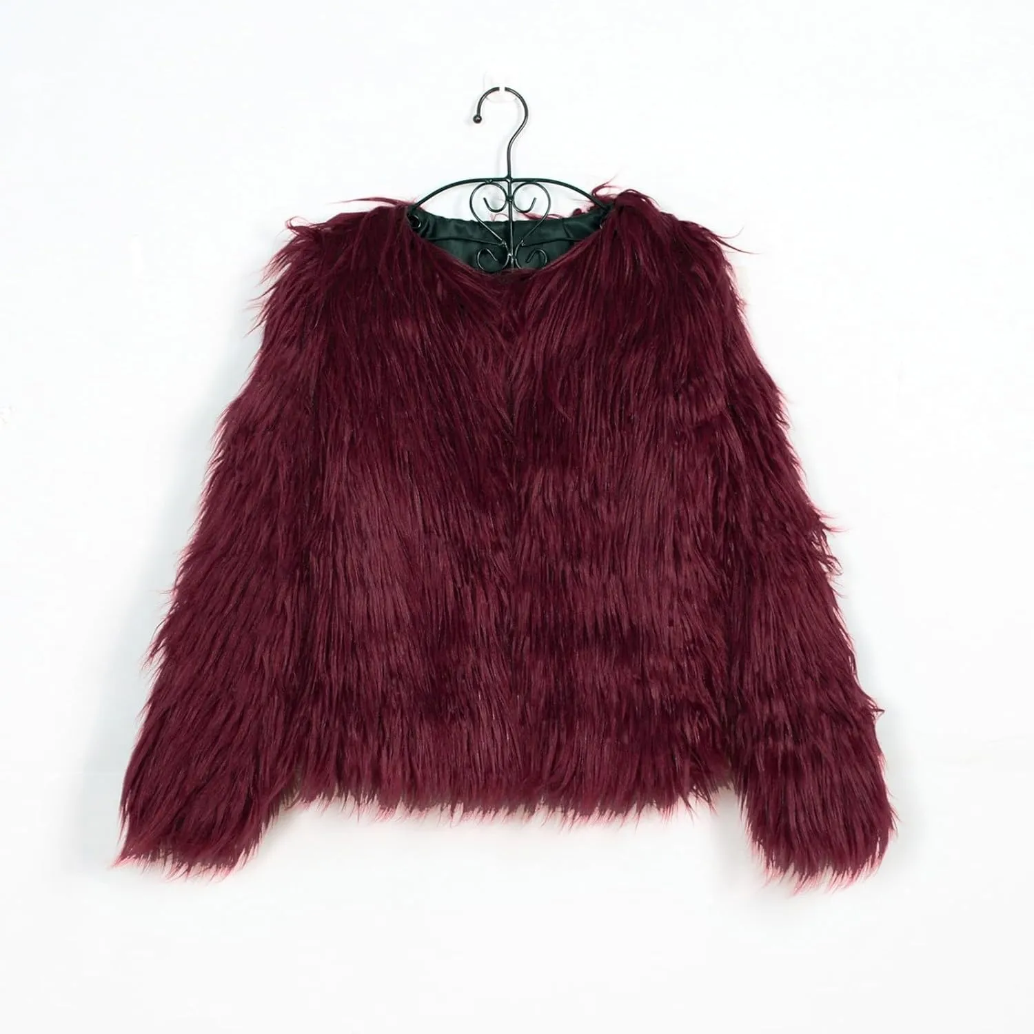 Womens Open Front Faux Fur Cardigan Winter Fashion Oversize Thermal Jackets Casual Long Sleeve Chunky Fuzzy Outwears