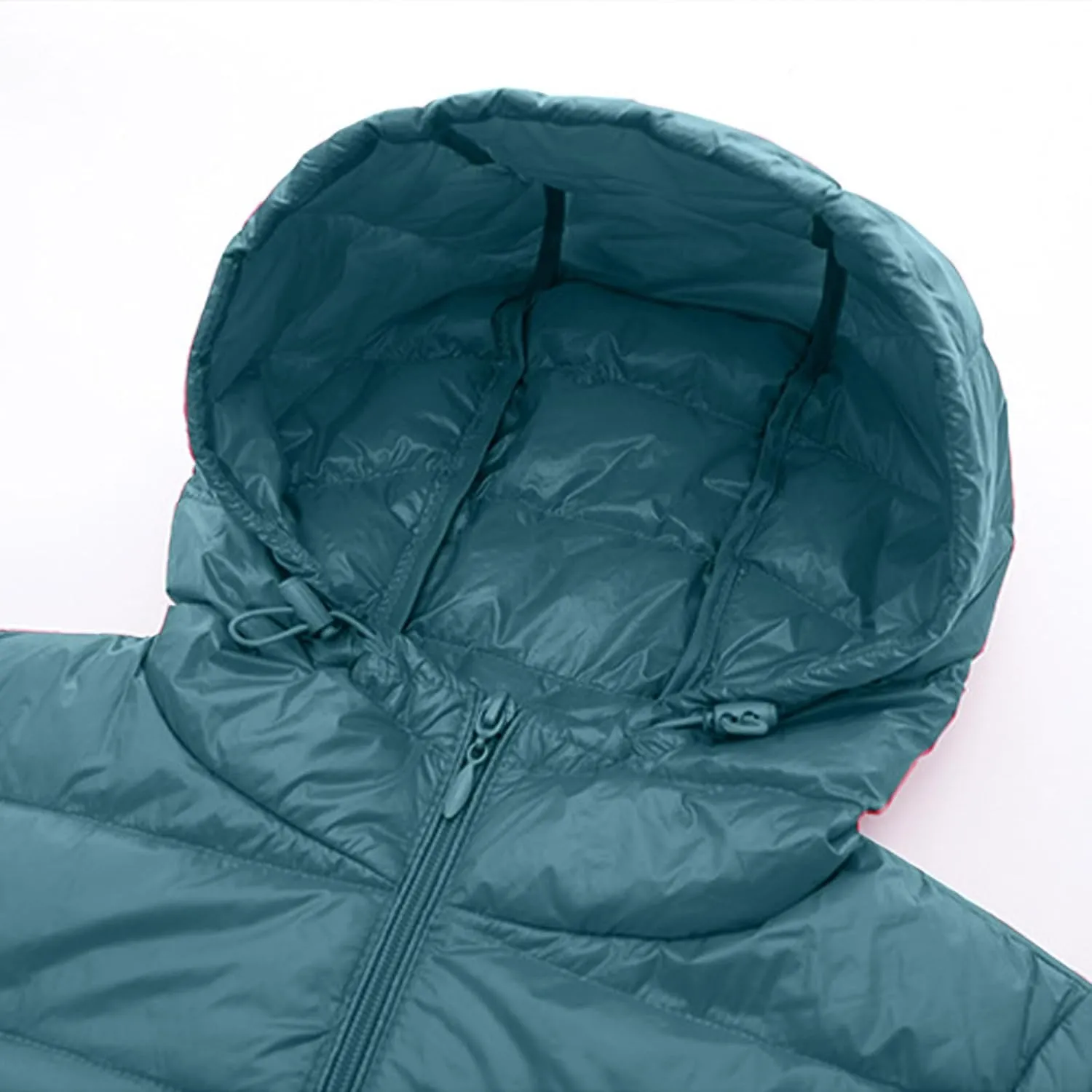 Womens Packable Puffer Jacket Winter Warm Lightweight Down Coat Zip Up Windproof Oversized Long Outerwear With Hood