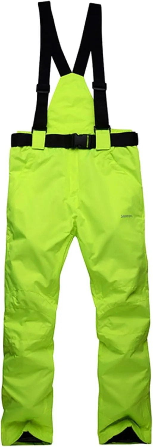 Womens Snow Pants Waterproof Snow Ski Pants Insulated Warm Winter Outdoor Snowboard Bibs with Suspenders