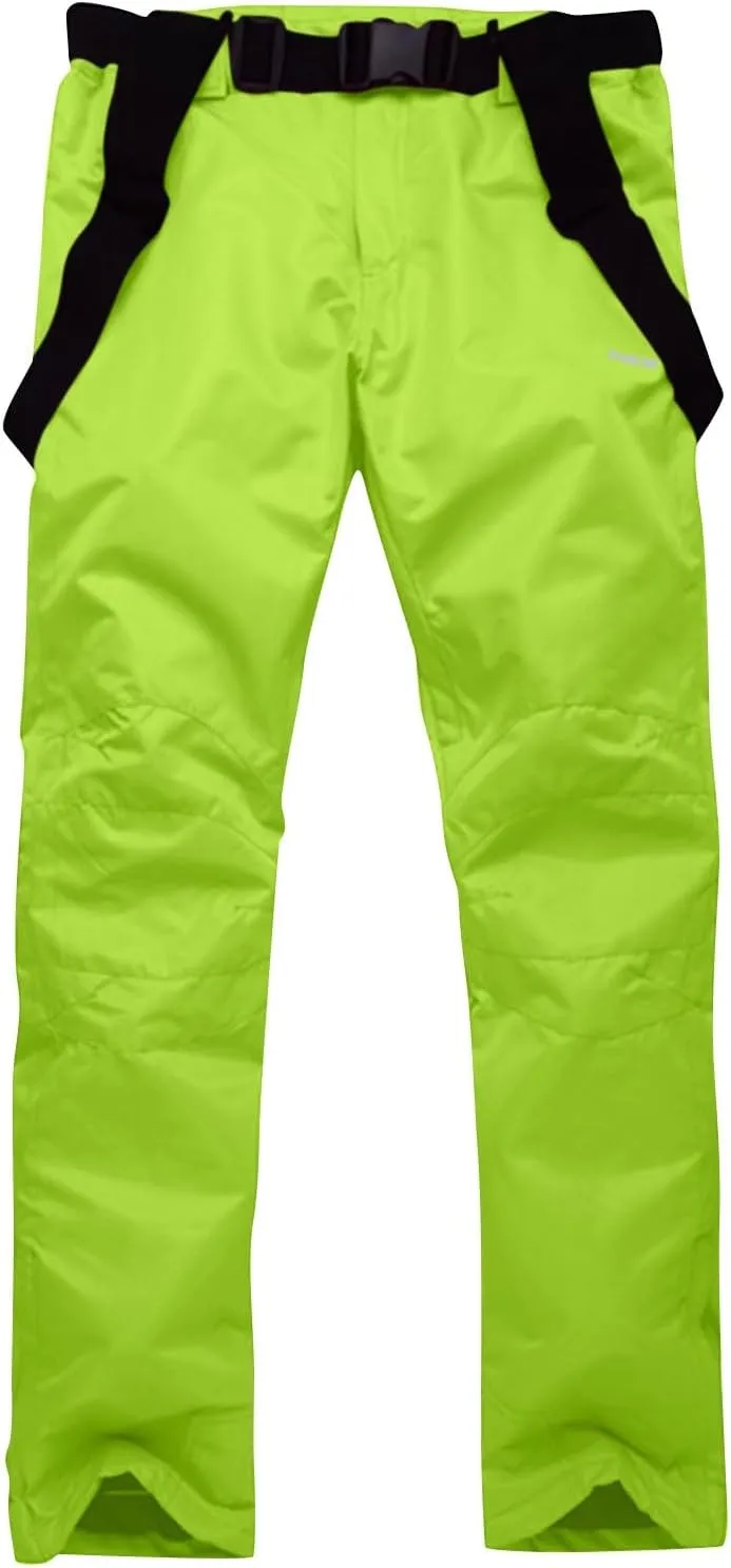 Womens Snow Pants Waterproof Snow Ski Pants Insulated Warm Winter Outdoor Snowboard Bibs with Suspenders