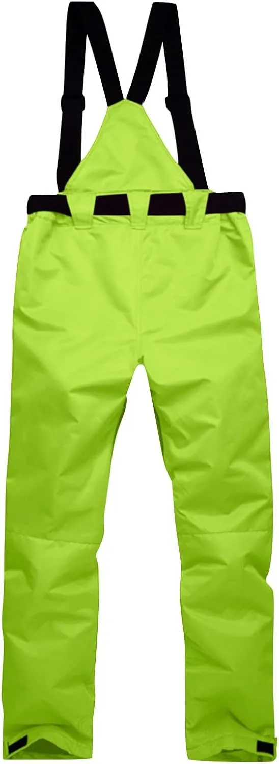 Womens Snow Pants Waterproof Snow Ski Pants Insulated Warm Winter Outdoor Snowboard Bibs with Suspenders